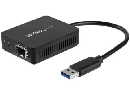 StarTech.com USB 3.0 to Fiber Optic Converter - USB to Open SFP Adapter - Gigabit Network Adapter Multi Mode(MMF) Single Mode Fiber(SMF) Sale