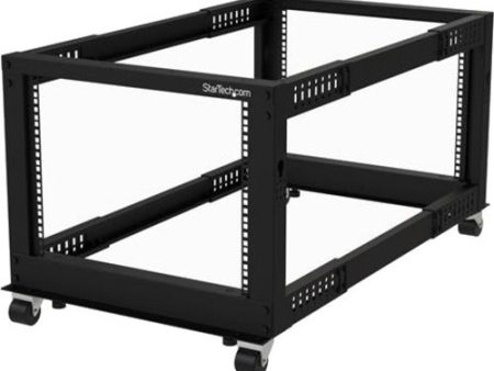 StarTech.com 8U 19  Open Frame Server Rack - Compact, 4 Post, Adjustable Depth (22 to 40 ) - Mobile Network Rack - HP ProLiant ThinkServer Online Sale