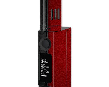 Black And Red Leather Pattern Joyetech Evic VTC Mini Skin Sale