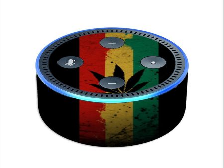 Rasta Weed Pot Leaf Red Amazon Echo Dot 2nd Gen Skin Online Hot Sale