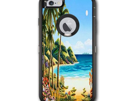 Beach Water Palm Trees Otterbox Defender iPhone 6 PLUS Skin on Sale