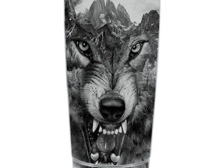 Angry Wolf Growling Mountains Ozark Trail 20oz Tumbler Skin Hot on Sale