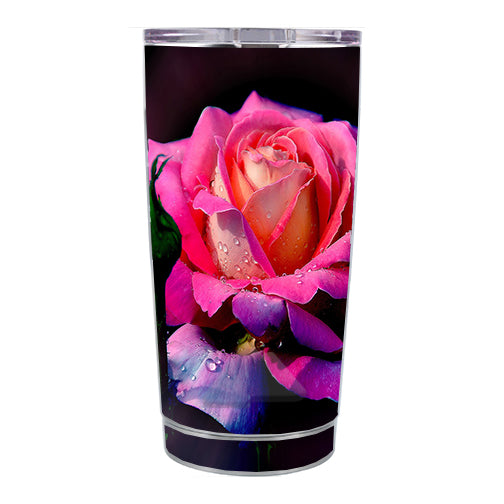 Beautiful Rose Flower Pink Purple Ozark Trail 20oz Tumbler Skin Online Sale