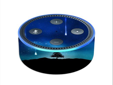 Falling Stars Trees Mount Amazon Echo Dot 2nd Gen Skin Supply