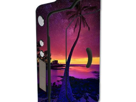 Palm Tree Stars And Sunset Purple Sigelei 150W TC Skin Fashion