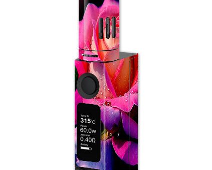 Beautiful Rose Flower Pink Purple Joyetech Evic VTC Mini Skin Online Hot Sale