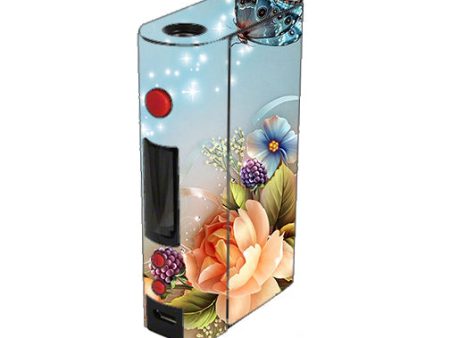 Sparkle Butterfly Flowers Kangertech Kbox 200w Skin For Sale