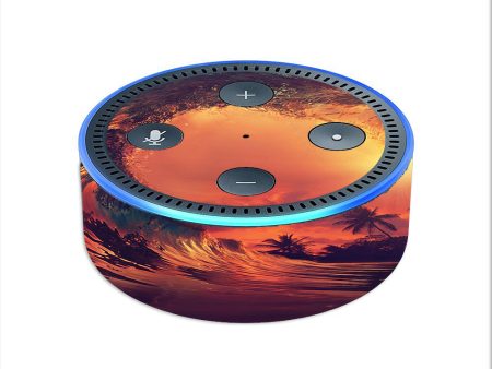 Sunset Through A Tube, Barrel Ride Amazon Echo Dot 2nd Gen Skin Cheap