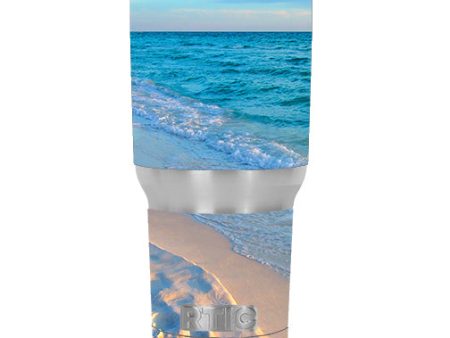 Beach White Sands Blue Water RTIC 30oz Tumbler Skin Sale