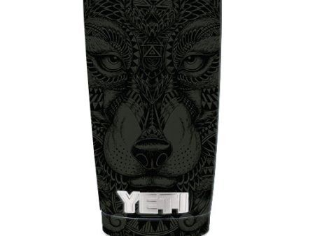 Aztec Lion Wolf Design Yeti 20oz Rambler Tumbler Skin For Discount