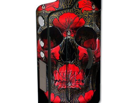 Dark Flowers Skull Art Sigelei 150W TC Skin Discount