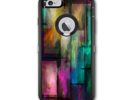 Colorful Paint Modern Otterbox Defender iPhone 6 PLUS Skin Cheap