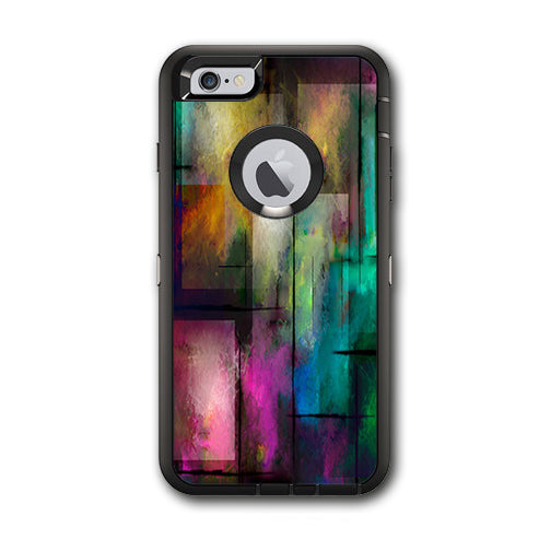 Colorful Paint Modern Otterbox Defender iPhone 6 PLUS Skin Cheap