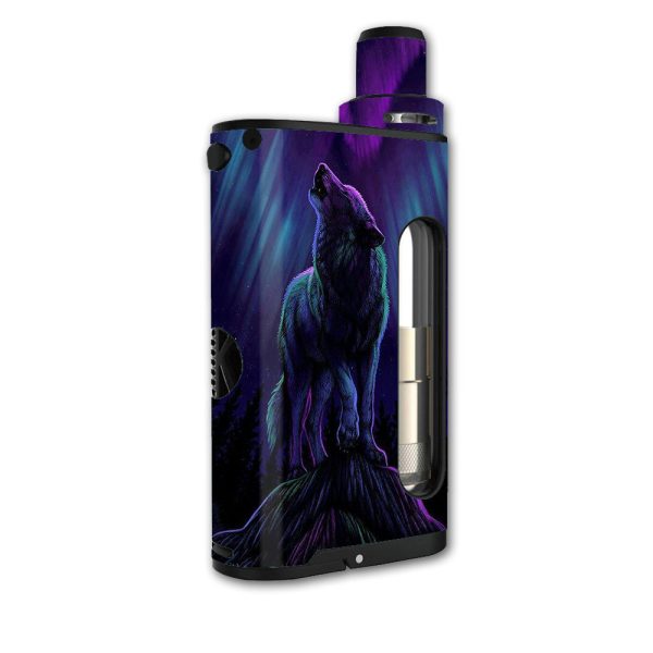 Wolf In Glowing Purple Background Kangertech Cupti Skin For Cheap