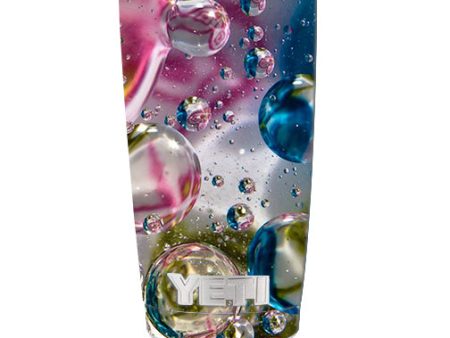 Bubblicious Water Bubbles Colors Yeti 20oz Rambler Tumbler Skin Online