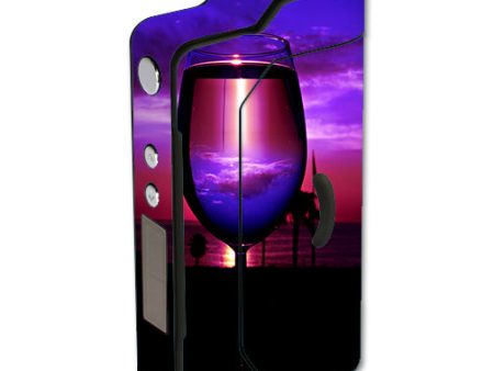 Tropical Sunset Wine Glass Sigelei 150W TC Skin Fashion