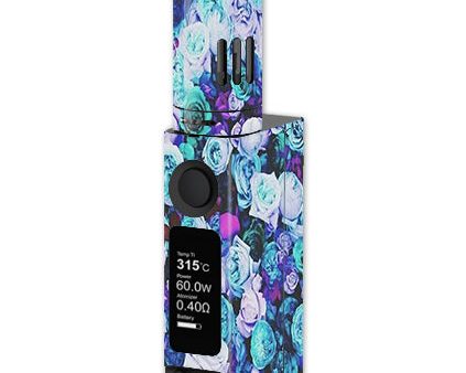 Blue Roses Floral Pattern Joyetech Evic VTC Mini Skin Online Hot Sale