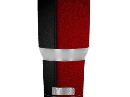 Black And Red Leather Pattern RTIC 30oz Tumbler Skin Fashion