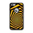 Black Yellow Trippy Pattern Otterbox Defender iPhone 6 PLUS Skin For Sale