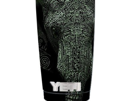 Aztec Elephant Tribal Design Yeti 20oz Rambler Tumbler Skin on Sale