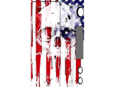 U.S.A. Flag Skull Drip Sigelei Fuchai 200W Skin Fashion