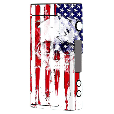 U.S.A. Flag Skull Drip Sigelei Fuchai 200W Skin Fashion