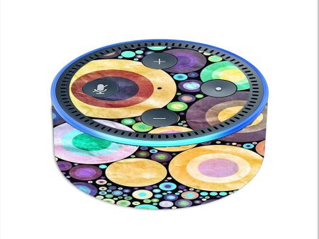 Abstract Circle Canvas Amazon Echo Dot 2nd Gen Skin Discount