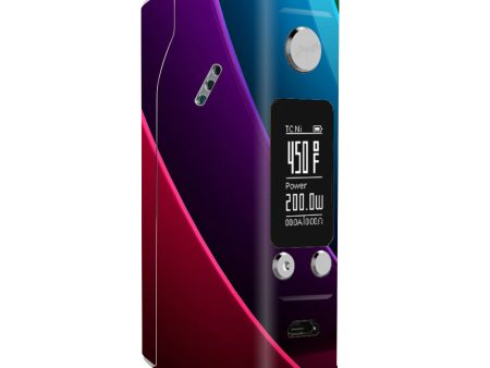 Abstract Colorful Panels Wismec Reuleaux RX200S Skin Online