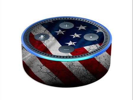 American Flag Distressed Amazon Echo Dot 2nd Gen Skin Online Hot Sale