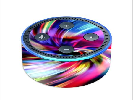 Color Swirls Trippy Amazon Echo Dot 2nd Gen Skin Online Sale