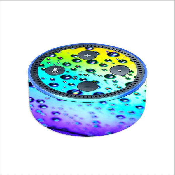 Rainbow Water Drops Amazon Echo Dot 2nd Gen Skin For Discount