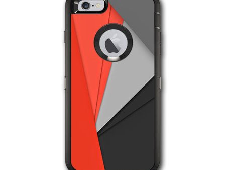 Orange And Grey Otterbox Defender iPhone 6 PLUS Skin Discount