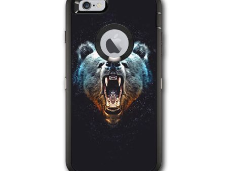 Growling Bear Head Otterbox Defender iPhone 6 PLUS Skin Online now