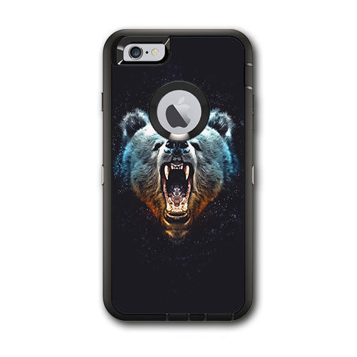 Growling Bear Head Otterbox Defender iPhone 6 PLUS Skin Online now