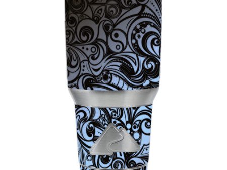 Blue Grey Paisley Abstract Ozark Trail 20oz Tumbler Skin Supply