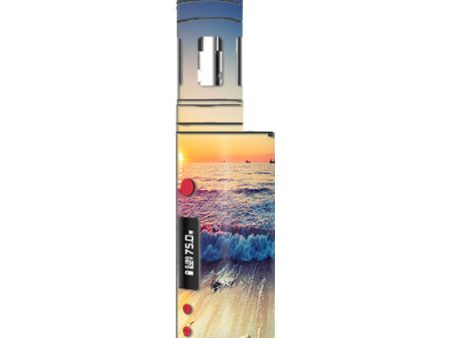 Beach Tide Water Rocks Sunset Kangertech Topbox mini Skin Hot on Sale