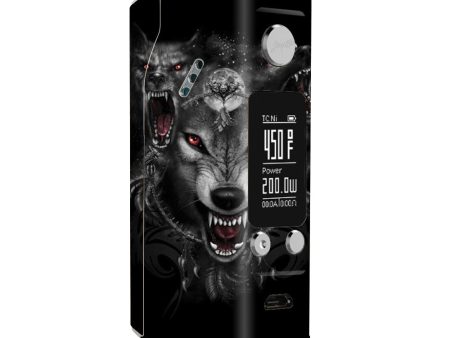 Angry Wolves Pack Howling Wismec Reuleaux RX200S Skin For Sale