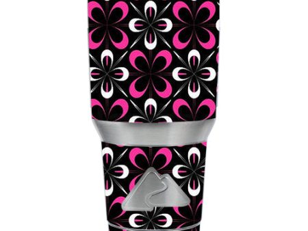 Abstract Pink Black Pattern Ozark Trail 20oz Tumbler Skin For Cheap