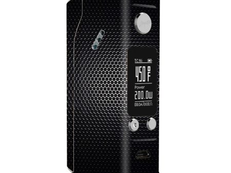 Black Metal Pattern Wismec Reuleaux RX200S Skin Supply