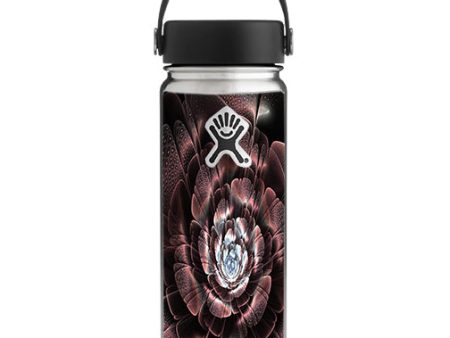 Abstract Rose Flower Hydroflask 18oz Wide Mouth Skin Discount