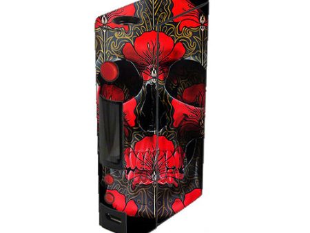 Dark Flowers Skull Art Kangertech Kbox 200w Skin Cheap