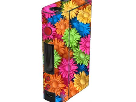 Colorful Wax Daisies Flowers Kangertech Kbox 200w Skin For Discount