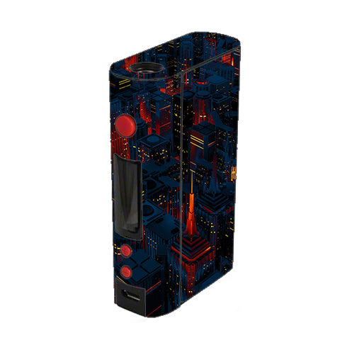 City Glow At Night Skyline View Kangertech Kbox 200w Skin Cheap