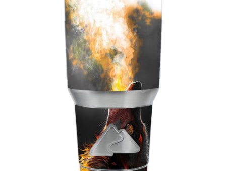 Wolf Howling At Moon Ozark Trail 20oz Tumbler Skin Hot on Sale