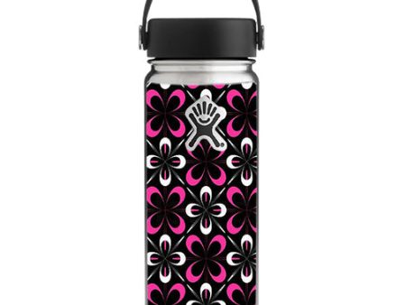 Abstract Pink Black Pattern Hydroflask 18oz Wide Mouth Skin Hot on Sale