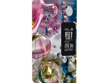 Bubblicious Water Bubbles Colors Wismec Reuleaux RX200S Skin For Discount