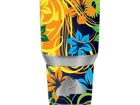 Tropical Flowers Ozark Trail 20oz Tumbler Skin Online now