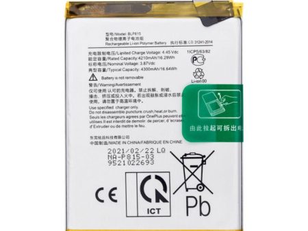 For OnePlus Nord N10 5G Replacement Battery 4300 mAh Online Sale